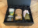 Christmas Hamper with a small wooden box,