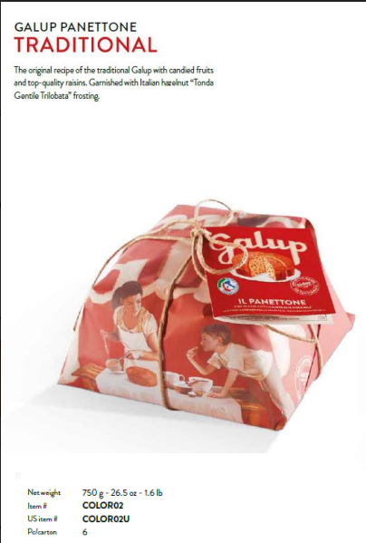 Galup Panettone  750 gr  Merry Christmas not av till November 2024