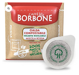 Espresso Borbone Compostable Paper Pods-Blue,Gold-Red- Deck